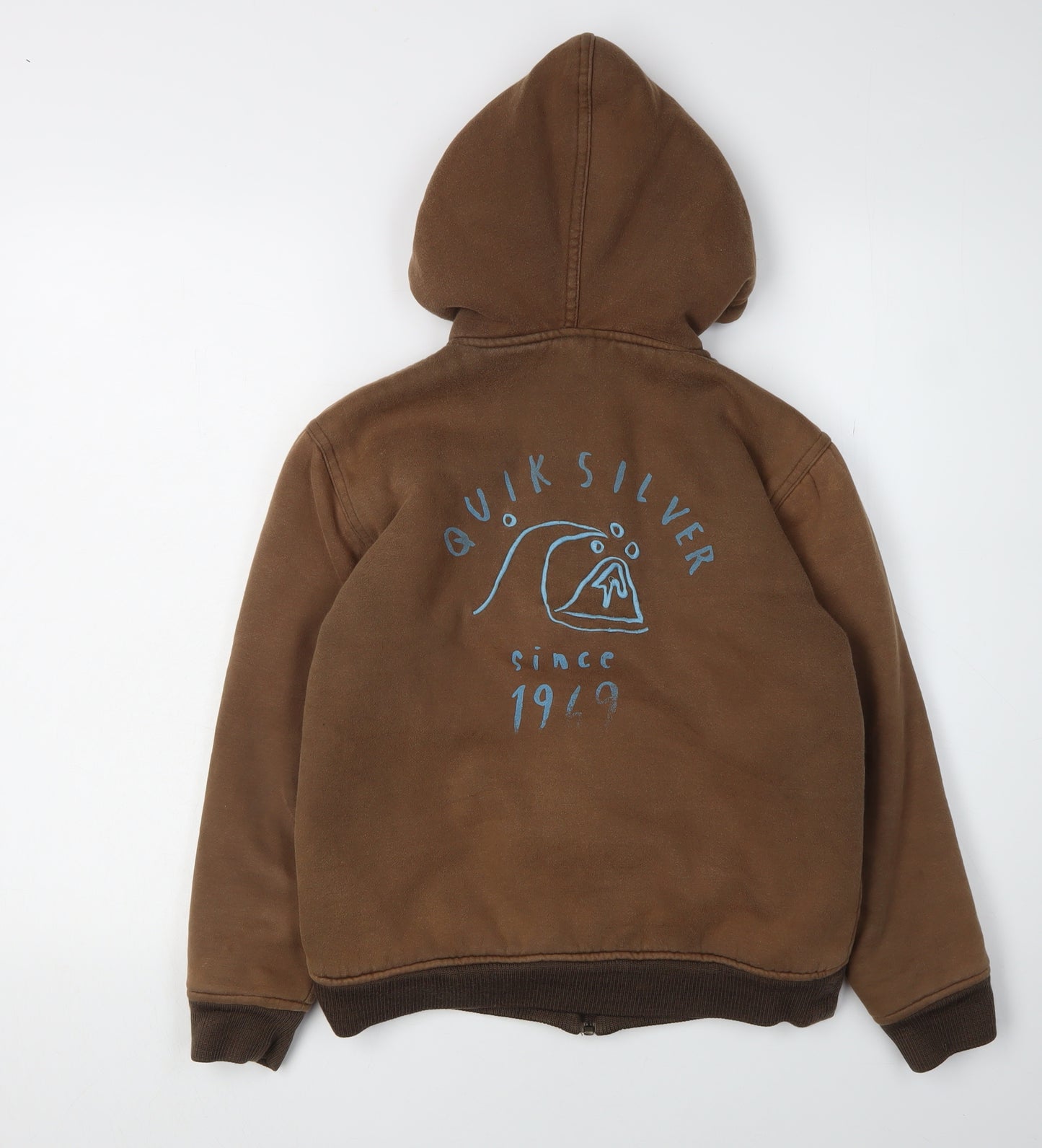 Quiksilver Boys' Brown Fleece Hoodie, Full Zip, 11-12 Years