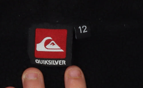 Quiksilver Boys' Brown Fleece Hoodie, Full Zip, 11-12 Years