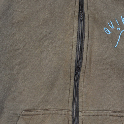 Quiksilver Boys' Brown Fleece Hoodie, Full Zip, 11-12 Years