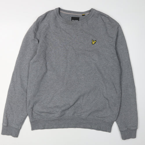 Lyle & Scott Mens Grey Crew Neck Sweatshirt L