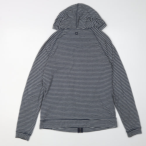 Mountain Warehouse Women's Blue Striped Full Zip Hoodie Size 14