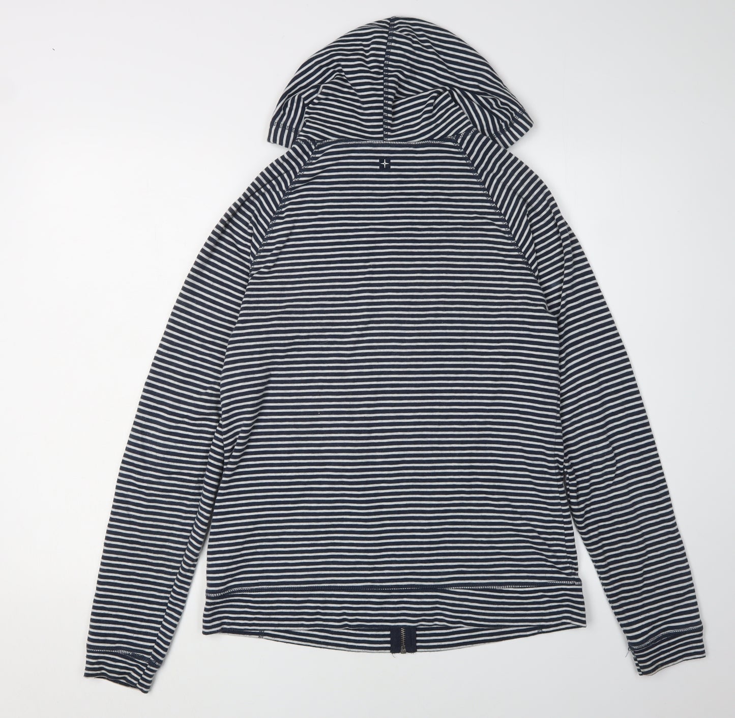 Mountain Warehouse Women's Blue Striped Full Zip Hoodie Size 14