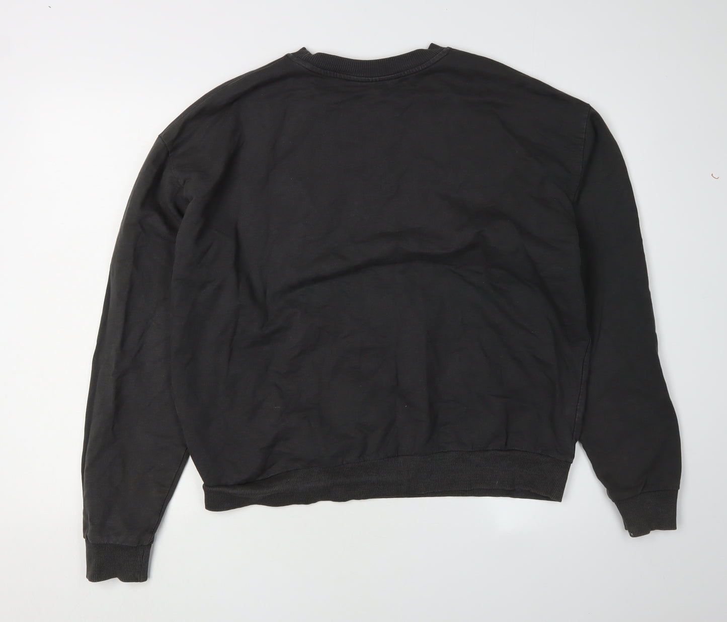 ASOS Design Women's Black Graphic Sweatshirt UK Size 10