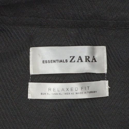 Zara Men's Black XL Pullover Sweatshirt