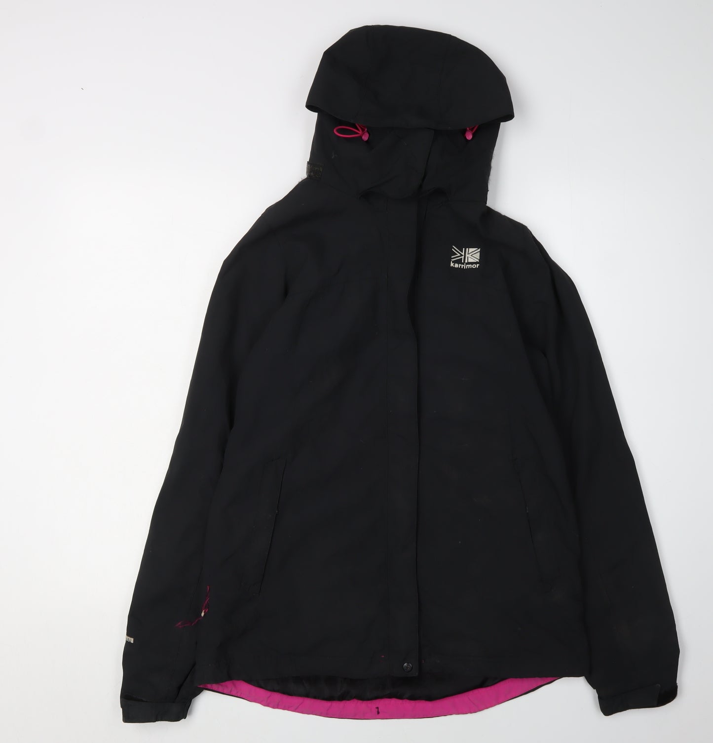 Karrimor Women's Black Waterproof Hooded Rain Jacket Size 8