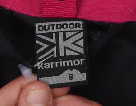 Karrimor Women's Black Waterproof Hooded Rain Jacket Size 8