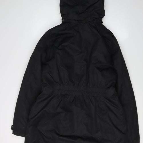 Gerry Women's Black Parka Coat, Hooded Long Winter Coat