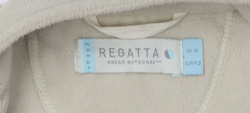 Regatta Women's Beige Fleece Jacket Size 16