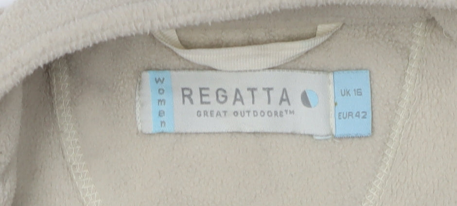 Regatta Women's Beige Fleece Jacket Size 16
