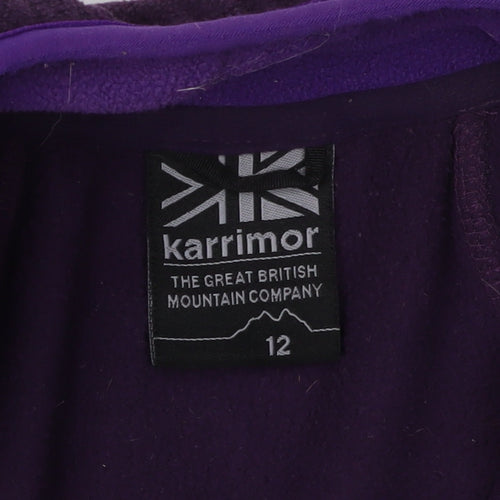 Karrimor Women's Purple Fleece Jacket, Size 12, Full Zip