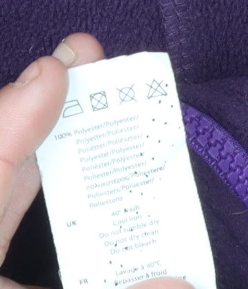 Karrimor Women's Purple Fleece Jacket, Size 12, Full Zip