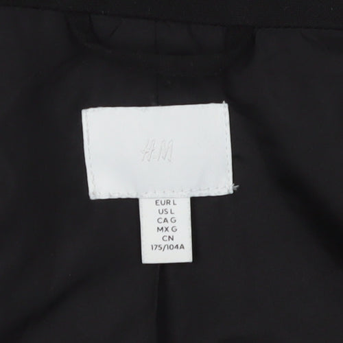 H&M Women's Black Regular Fit Blazer L