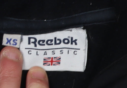 Reebok Black XS Women's Hooded Zip Waistcoat