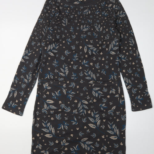 White Stuff Women’s Black Floral Shift Dress, Size 10