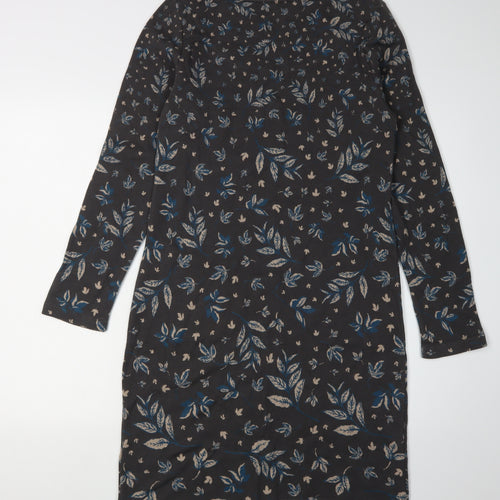 White Stuff Women’s Black Floral Shift Dress, Size 10