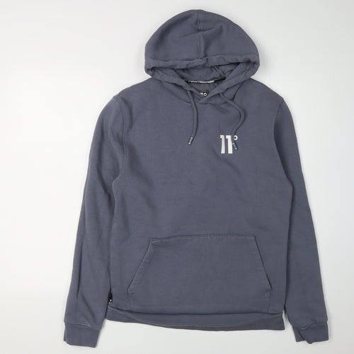 11 Degrees Men's Grey Pullover Hoodie M