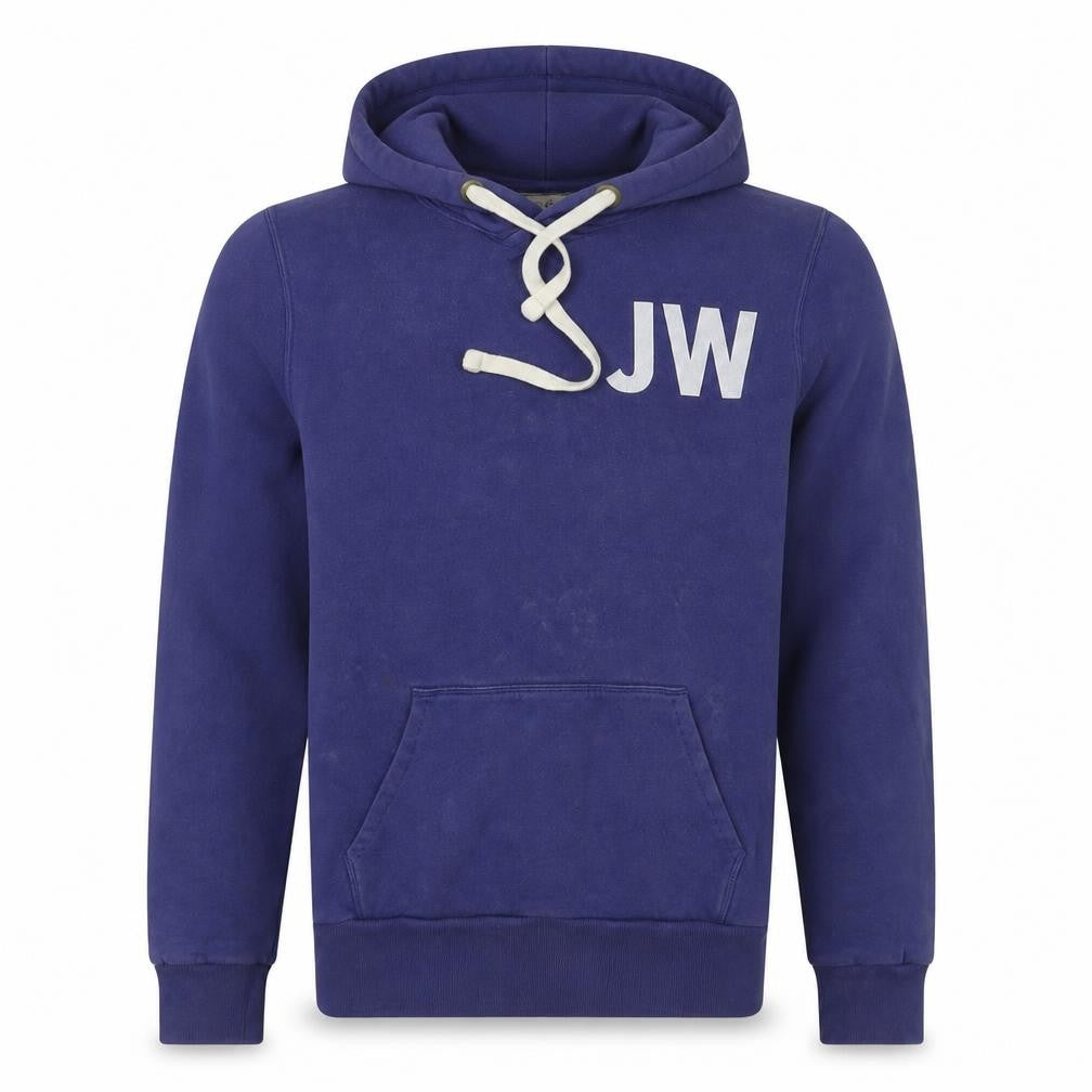 Front view of Jack Wills Men's Blue Pullover Hoodie, size S