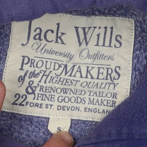 Jack Wills Men's Blue Pullover Hoodie, Size S
