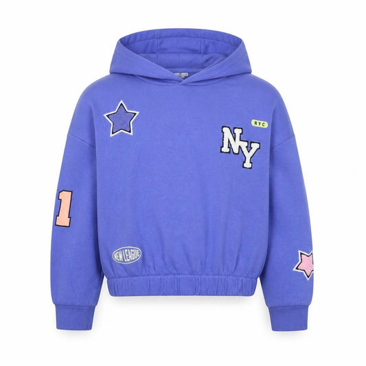 Marks and Spencer Girls' Blue Pullover Hoodie Size 10-11