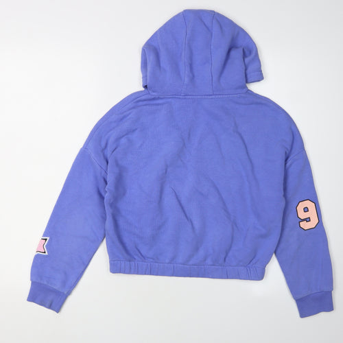 Marks and Spencer Girls' Blue Pullover Hoodie Size 10-11