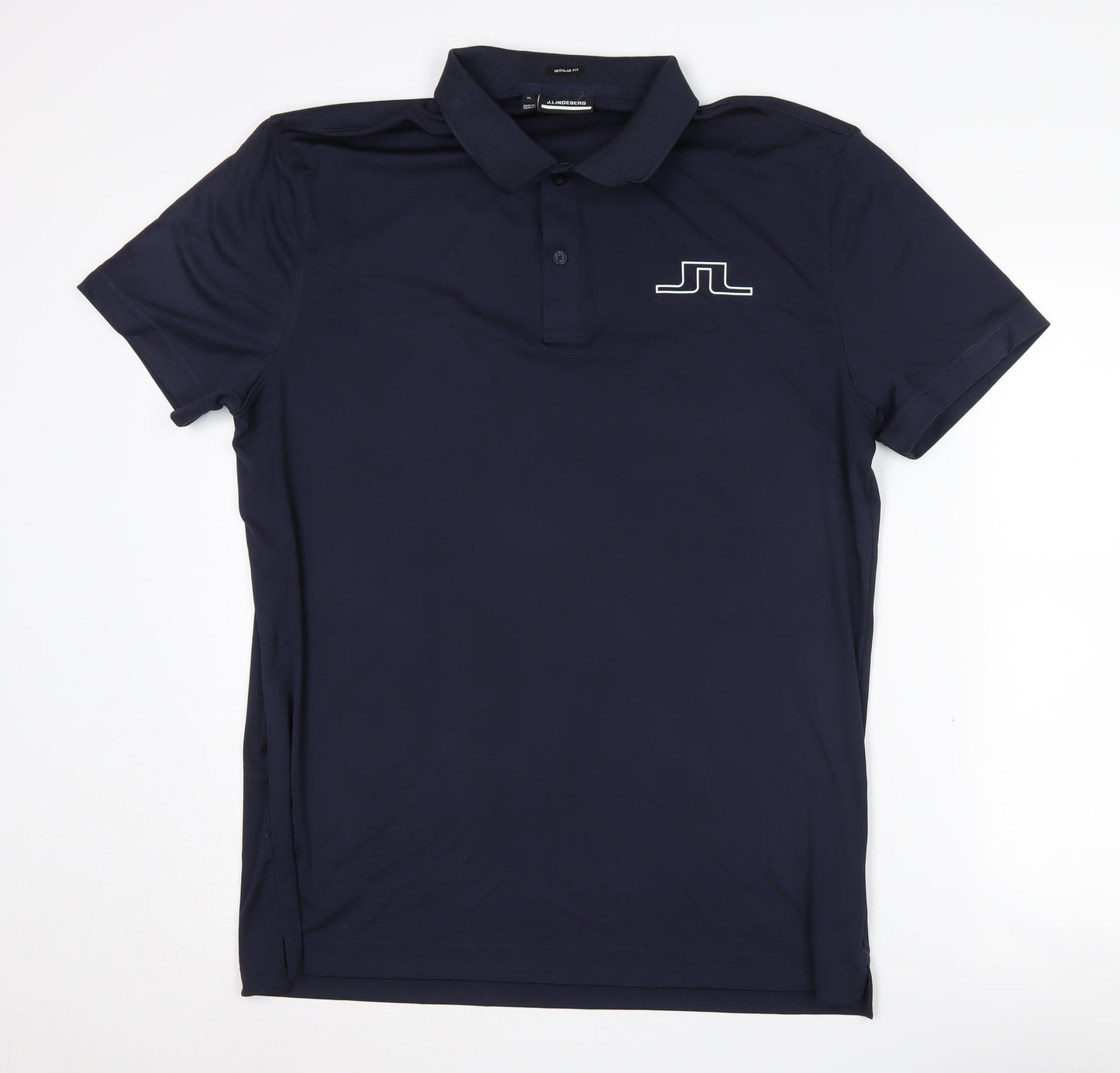 J.Lindeberg Men's XL Blue Polo - Casual & Sporty