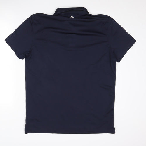J.Lindeberg Men's XL Blue Polo - Casual & Sporty