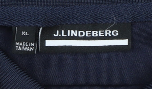 J.Lindeberg Men's XL Blue Polo - Casual & Sporty