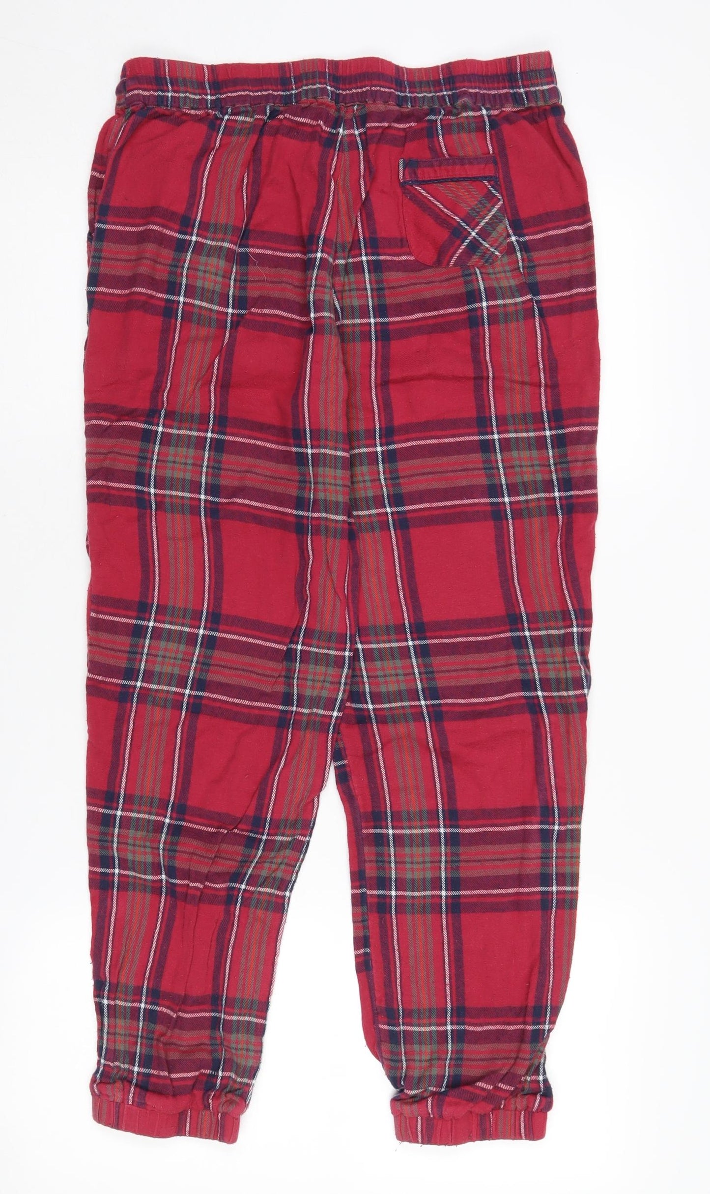 FatFace Women's Red Check Pyjama Pants Size 12