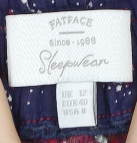 FatFace Women's Red Check Pyjama Pants Size 12