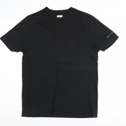 Calvin Klein Men's Black Medium T-Shirt, Crew Neck