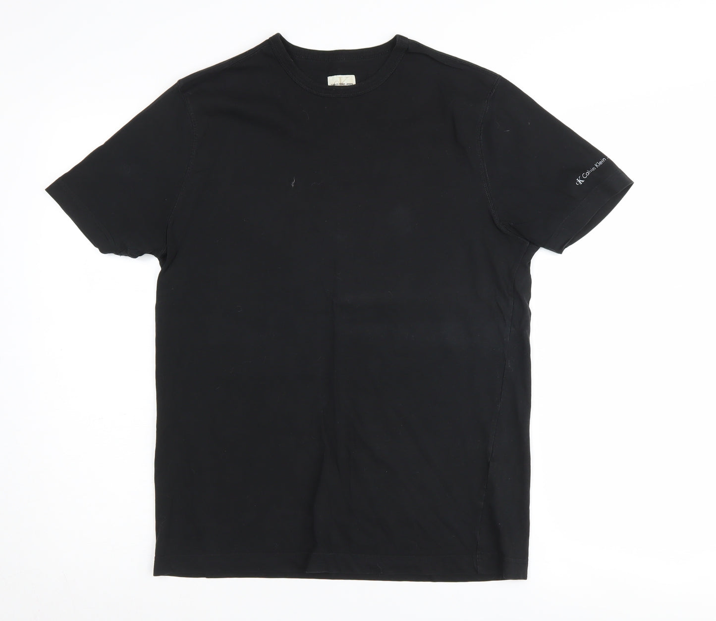Calvin Klein Men's Black Medium T-Shirt, Crew Neck