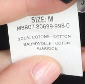 Calvin Klein Men's Black Medium T-Shirt, Crew Neck