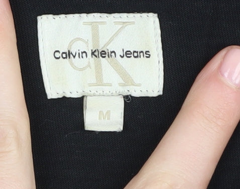 Calvin Klein Men's Black Medium T-Shirt, Crew Neck