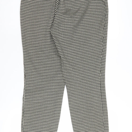 H&M Women's Black Herringbone Trousers, Size M