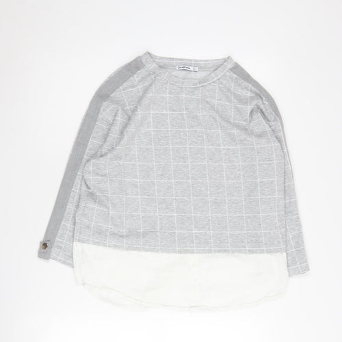 Stradivarius Women's Grey Pullover Jumper Size 12