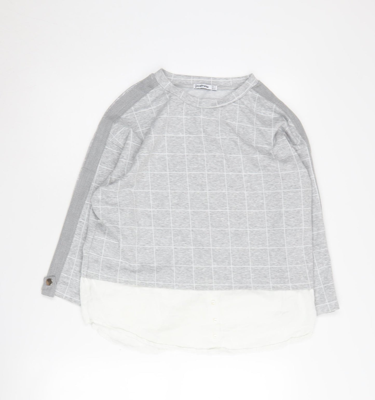 Stradivarius Women's Grey Pullover Jumper Size 12