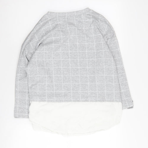 Stradivarius Women's Grey Pullover Jumper Size 12