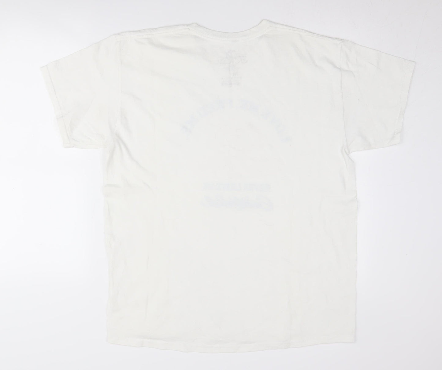 Men's Garfield White Graphic T-Shirt, M