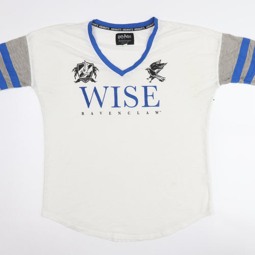 Harry Potter Unisex White Ravenclaw T-Shirt L