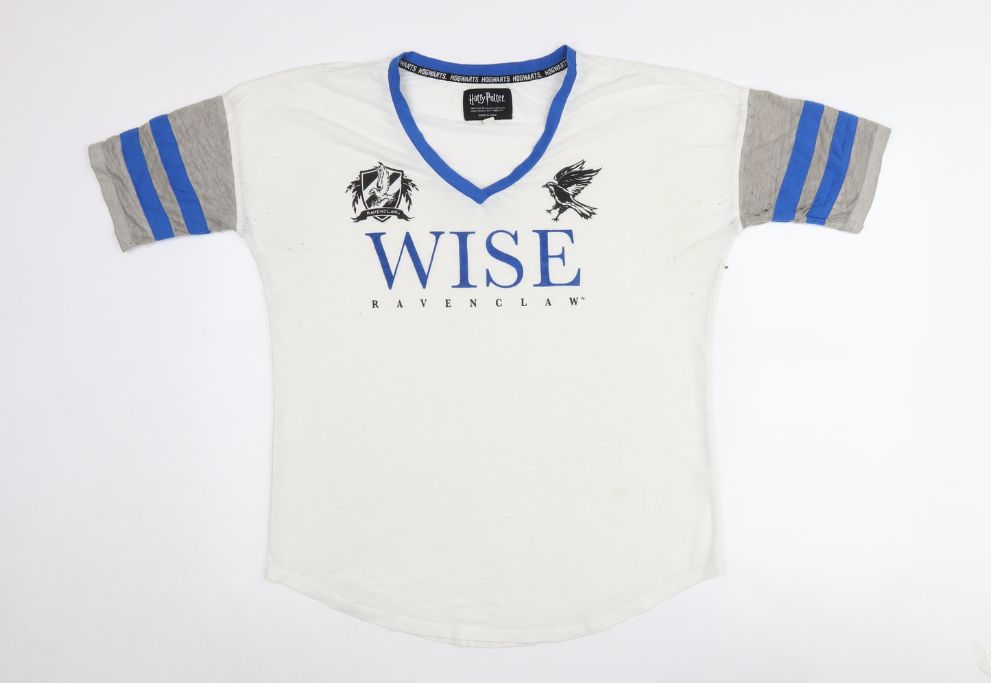 Harry Potter Unisex White Ravenclaw T-Shirt L