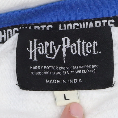 Harry Potter Unisex White Ravenclaw T-Shirt L