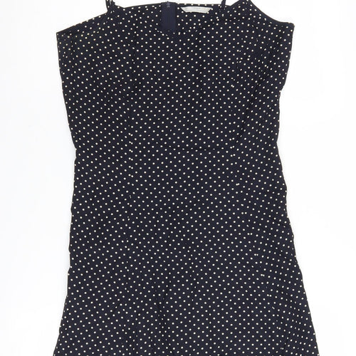 Marks and Spencer Women's Black Polka Dot Slip Dress