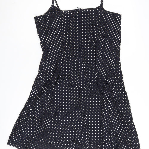 Marks and Spencer Women's Black Polka Dot Slip Dress