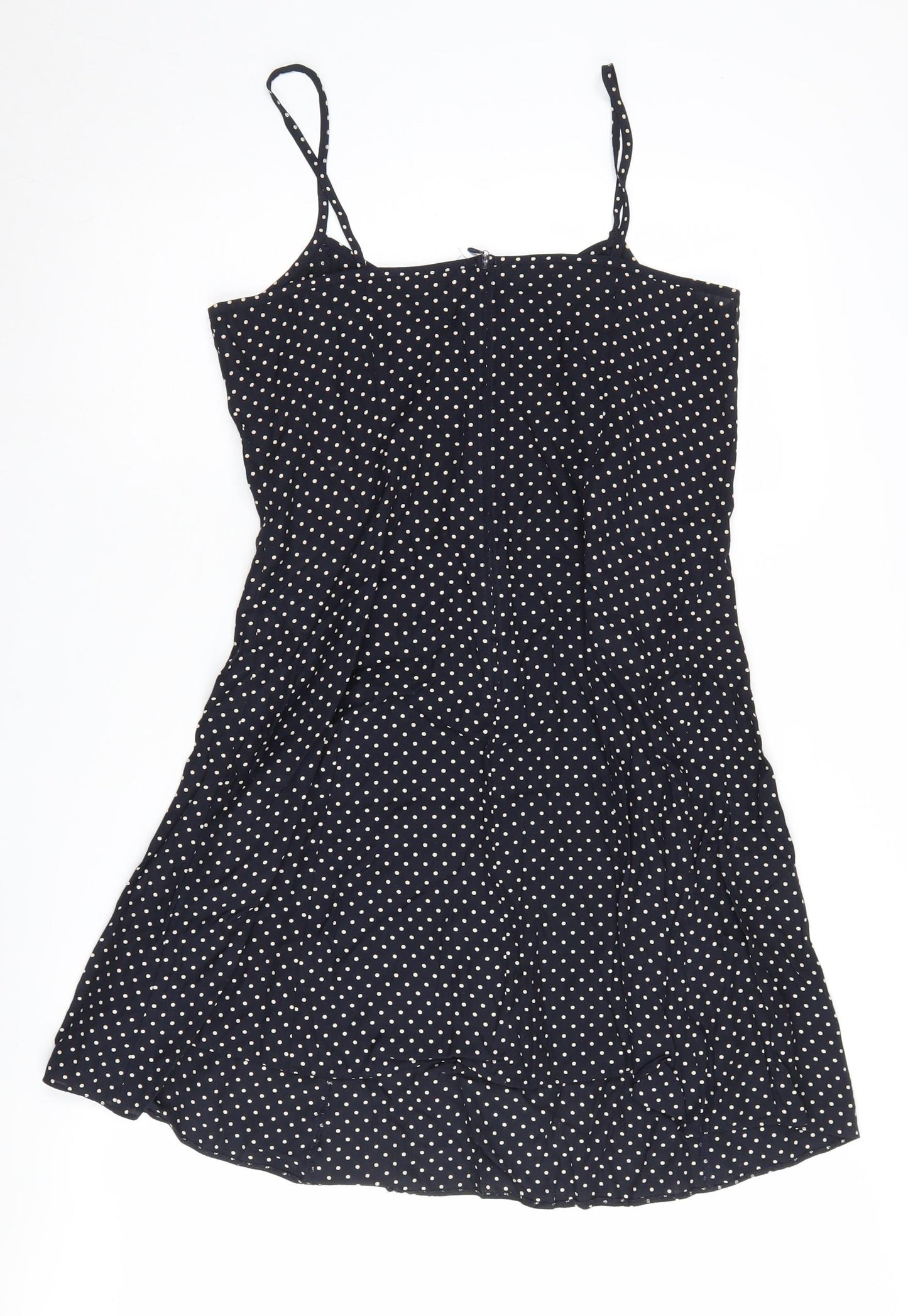 Marks and Spencer Women's Black Polka Dot Slip Dress