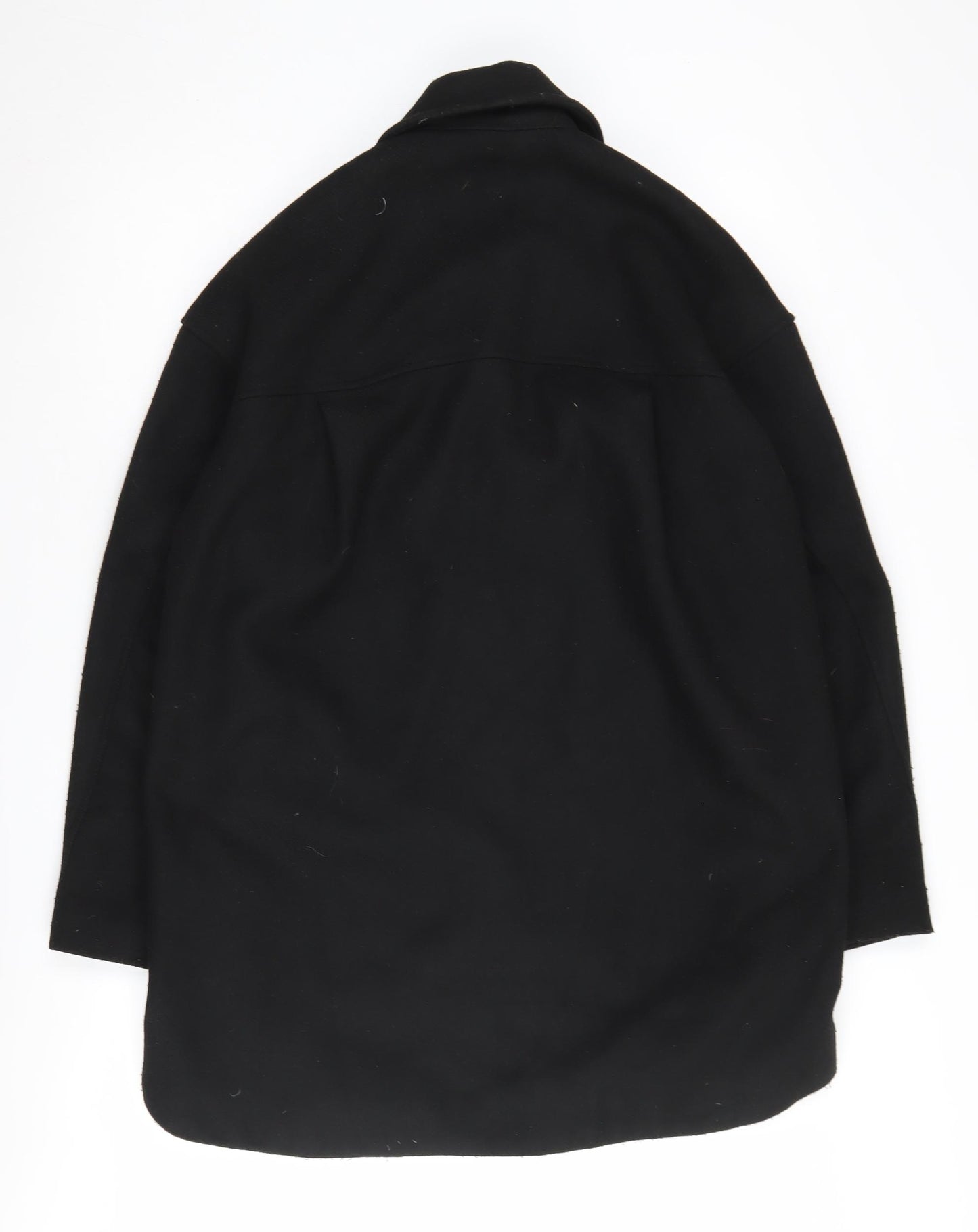 H&M Women's Black Overcoat XS Regular Fit