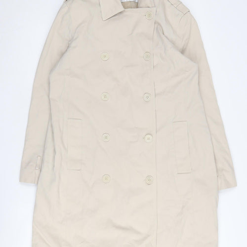 Linda Richards Women's Beige Trench Coat Size L