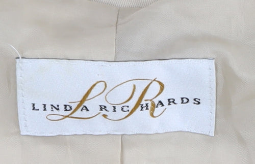 Linda Richards Women's Beige Trench Coat Size L