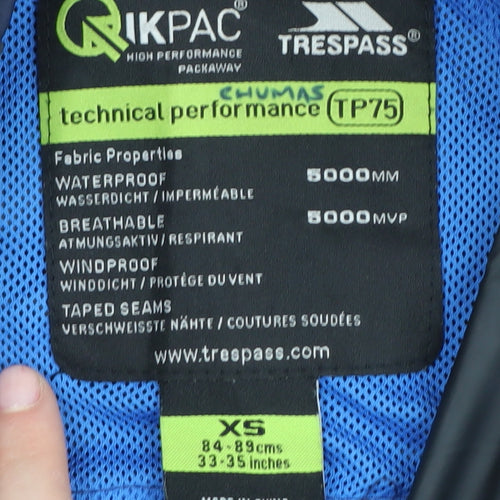 Trespass Men’s Blue XS Windbreaker Jacket
