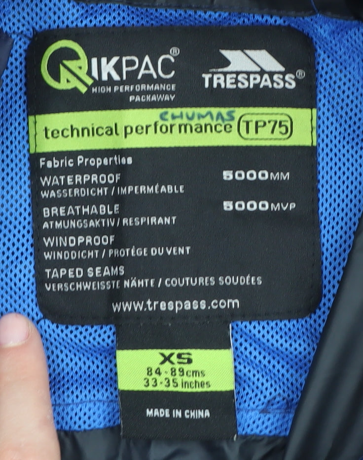 Trespass Men’s Blue XS Windbreaker Jacket