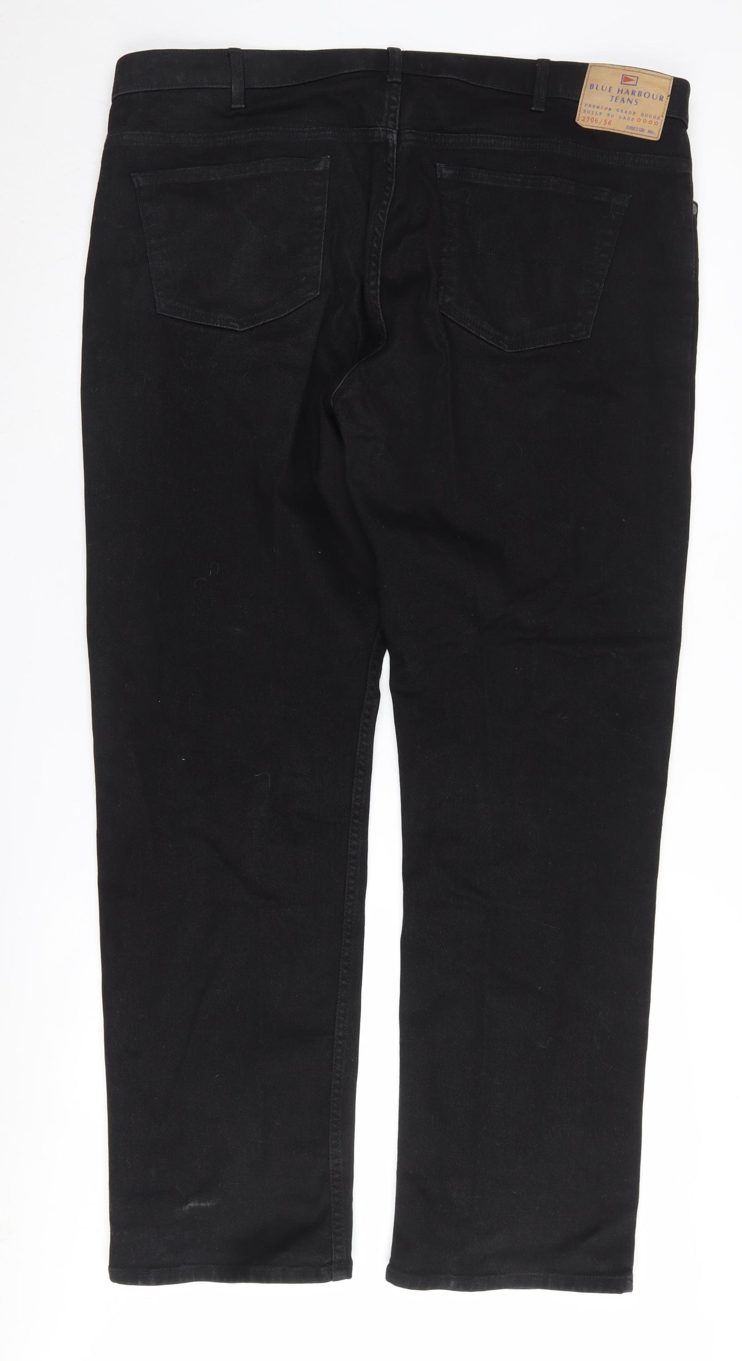 Marks and Spencer Men's Black Straight Jeans Size 42